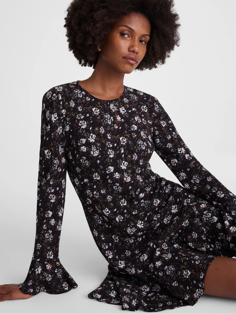 Madewell Long-Sleeve A-Line Mini Dress